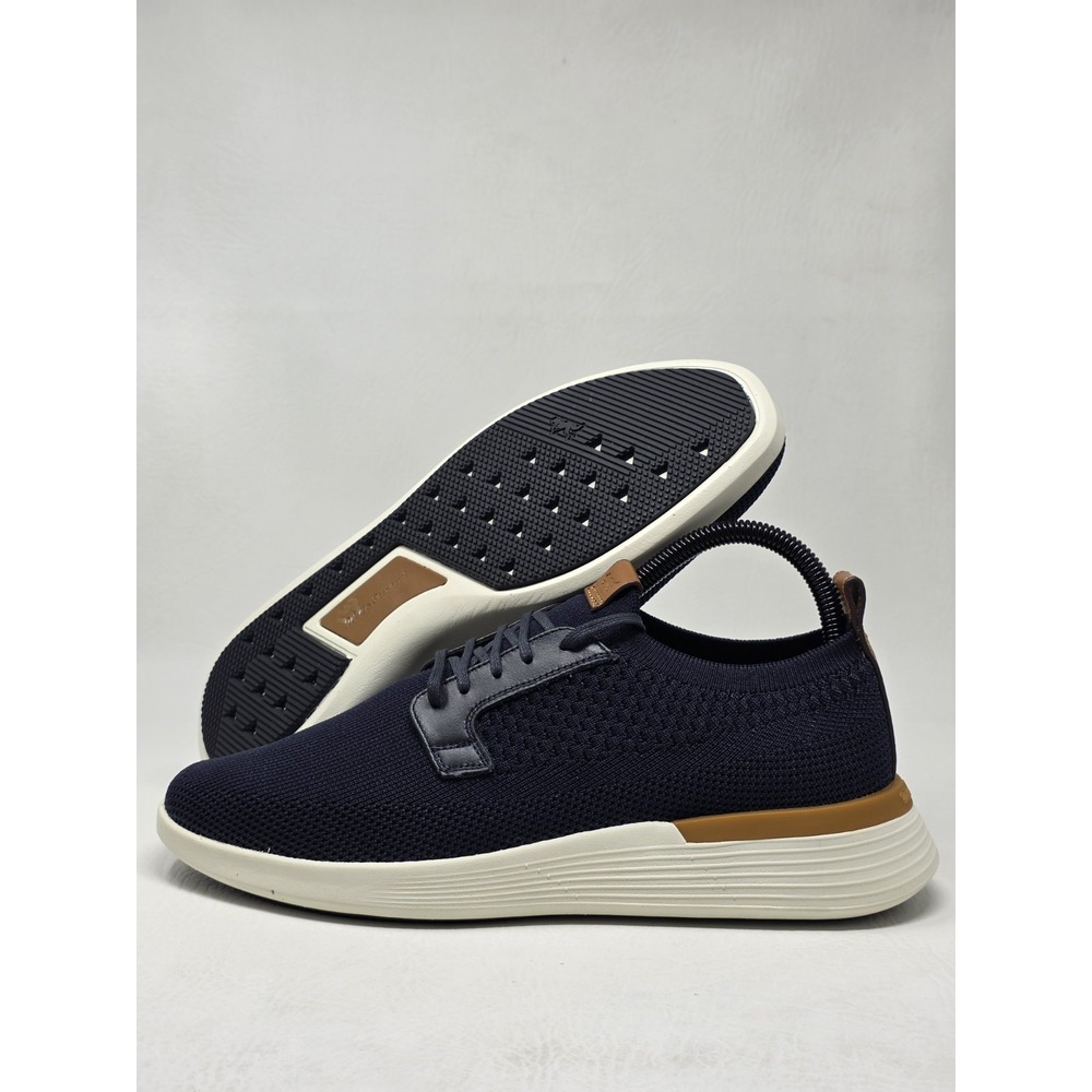 Wolf & Shepherd Swiftknit Derby Mens Sz US 7 Navy Knitted Stretch Shoes HAWK1637